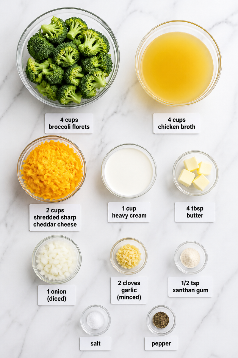 Keto Broccoli Cheddar Soup Recipe