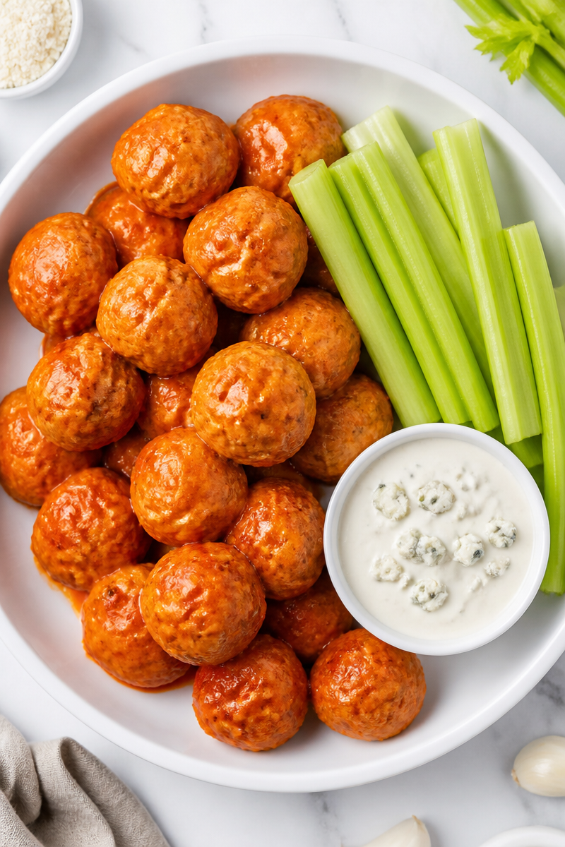 Keto Buffalo Chicken Meatballs Recipe Keto Buffalo Chicken Meatballs Recipe