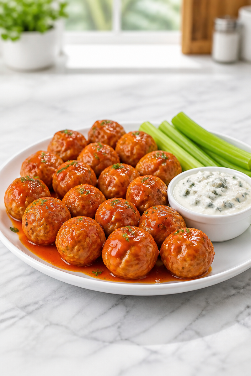 Keto Buffalo Chicken Meatballs Recipe Keto Buffalo Chicken Meatballs Recipe