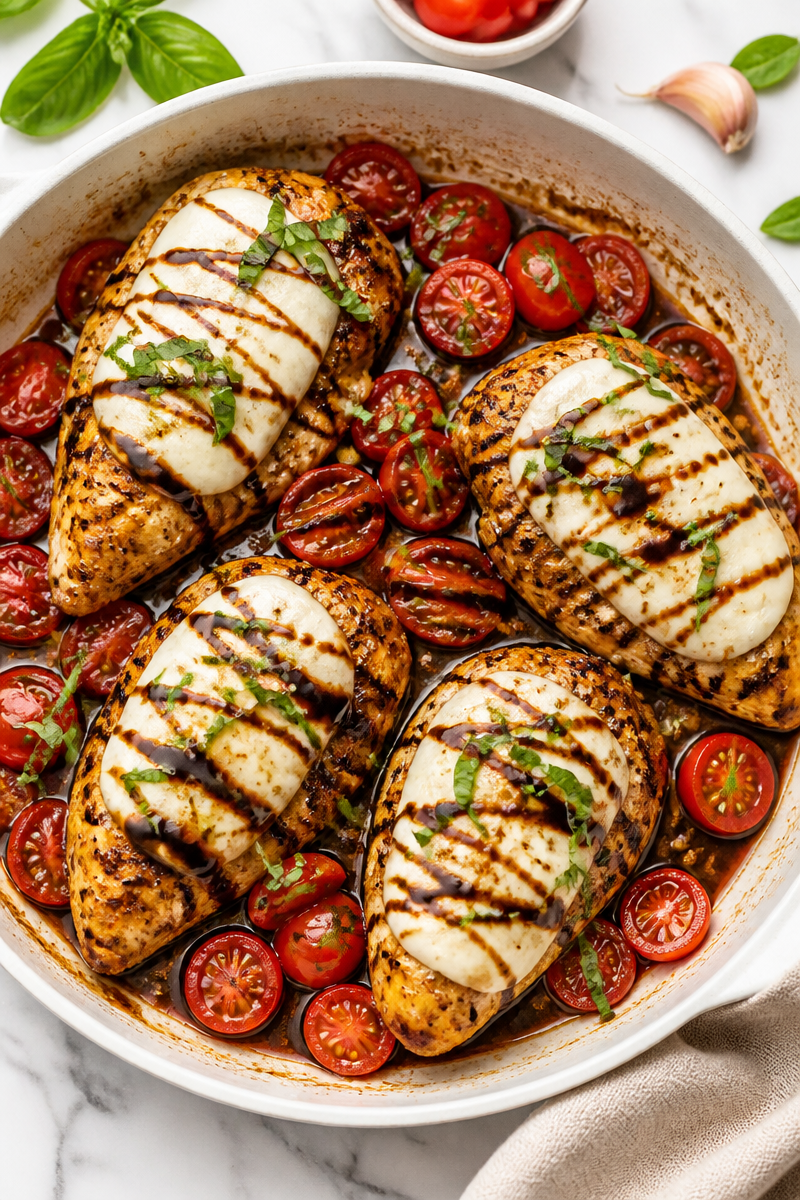 Keto Caprese Chicken Skillet Recipe Keto Caprese Chicken Skillet Recipe