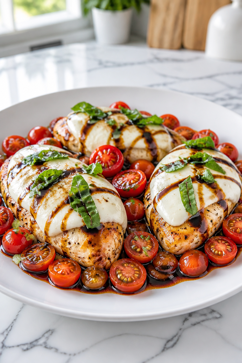 Keto Caprese Chicken Skillet Recipe Keto Caprese Chicken Skillet Recipe