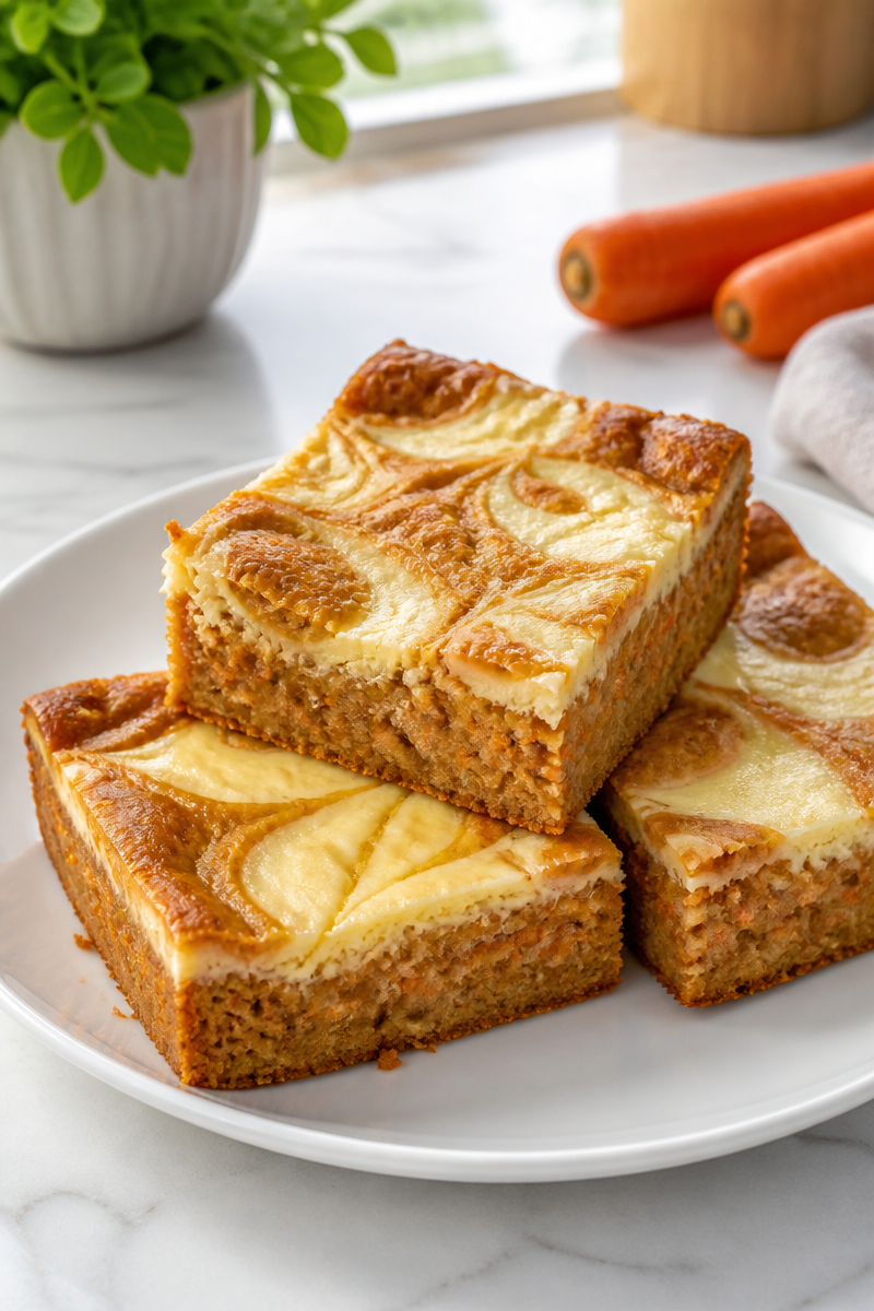 Keto Carrot Cake Cream Cheese Bar
