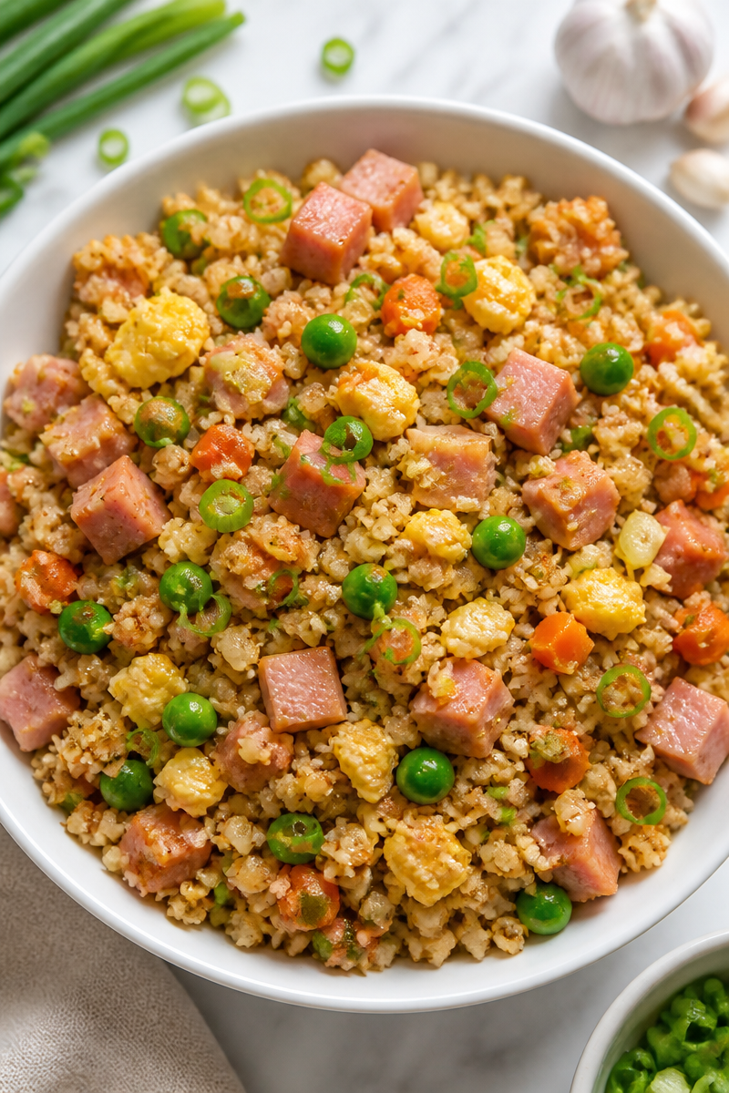 Keto Cauliflower Fried Rice Bowl Keto Cauliflower Fried Rice Bowl