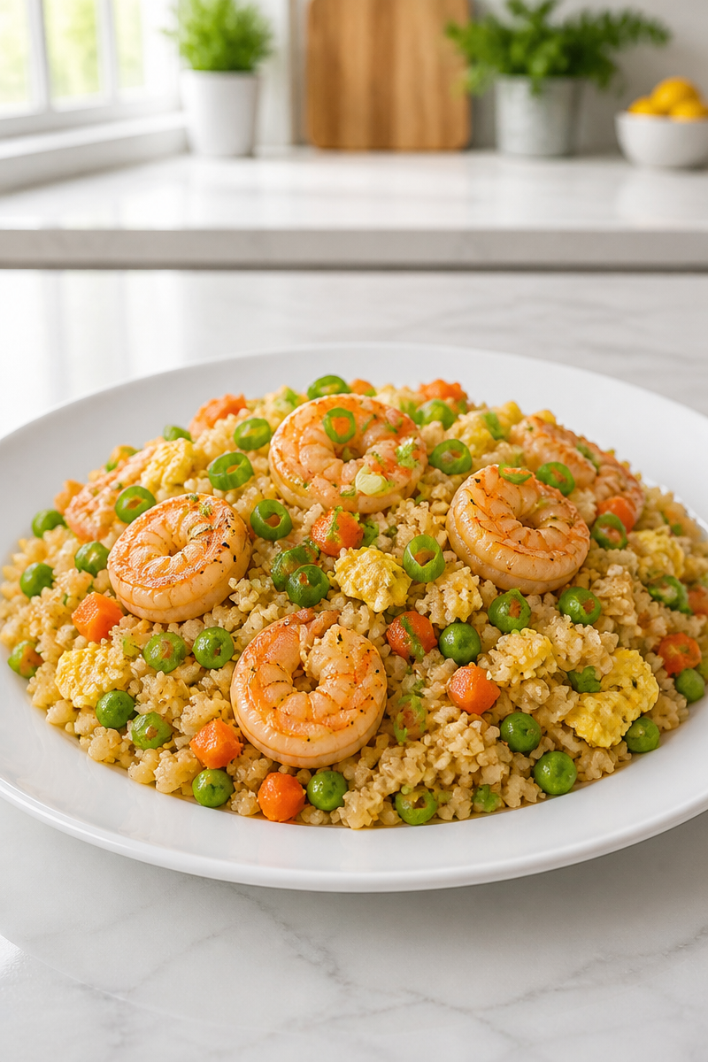 Keto Cauliflower Fried Rice Shrimp Keto Cauliflower Fried Rice Shrimp