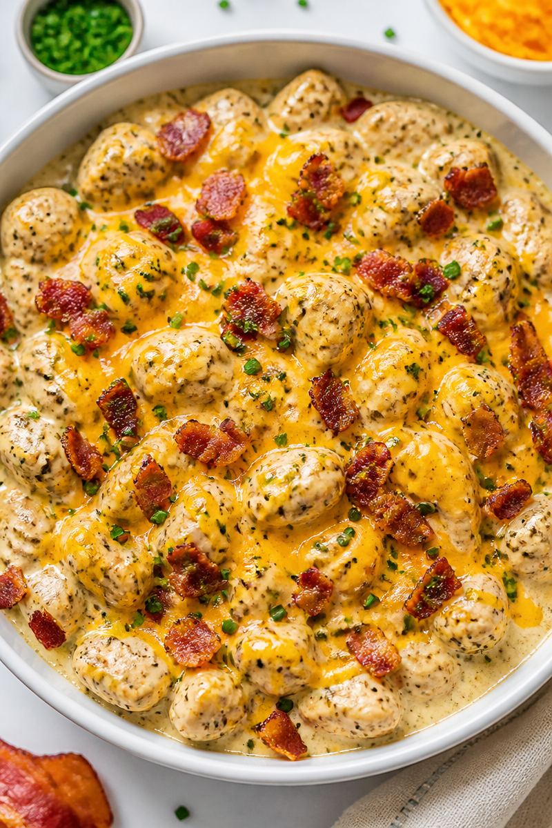 Keto Chicken Bacon Ranch Skillet