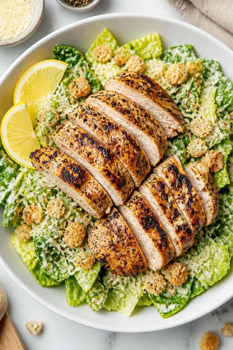 Keto Chicken Caesar Salad Bowl Keto Chicken Caesar Salad Bowl