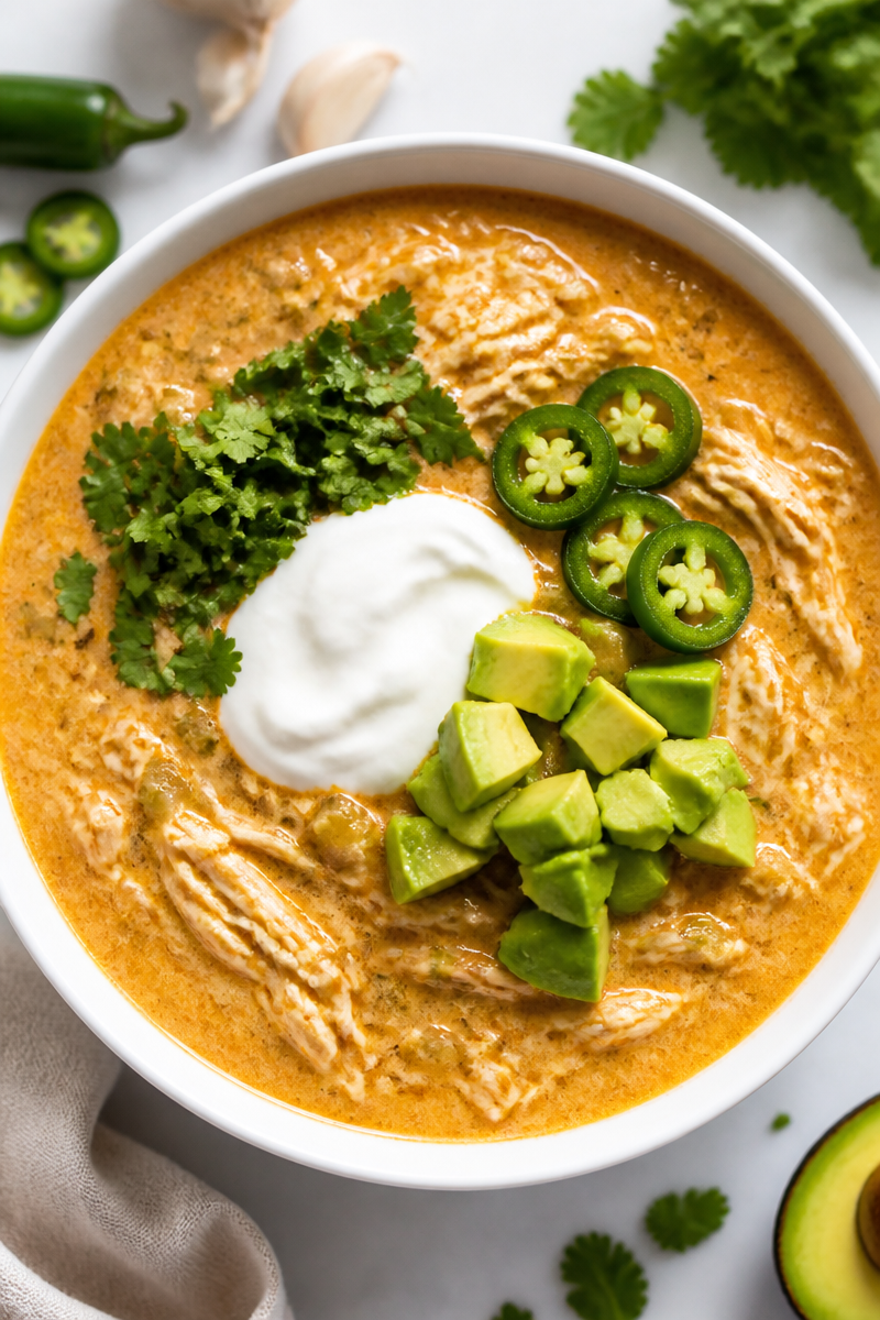 Keto Chicken Enchilada Soup Recipe