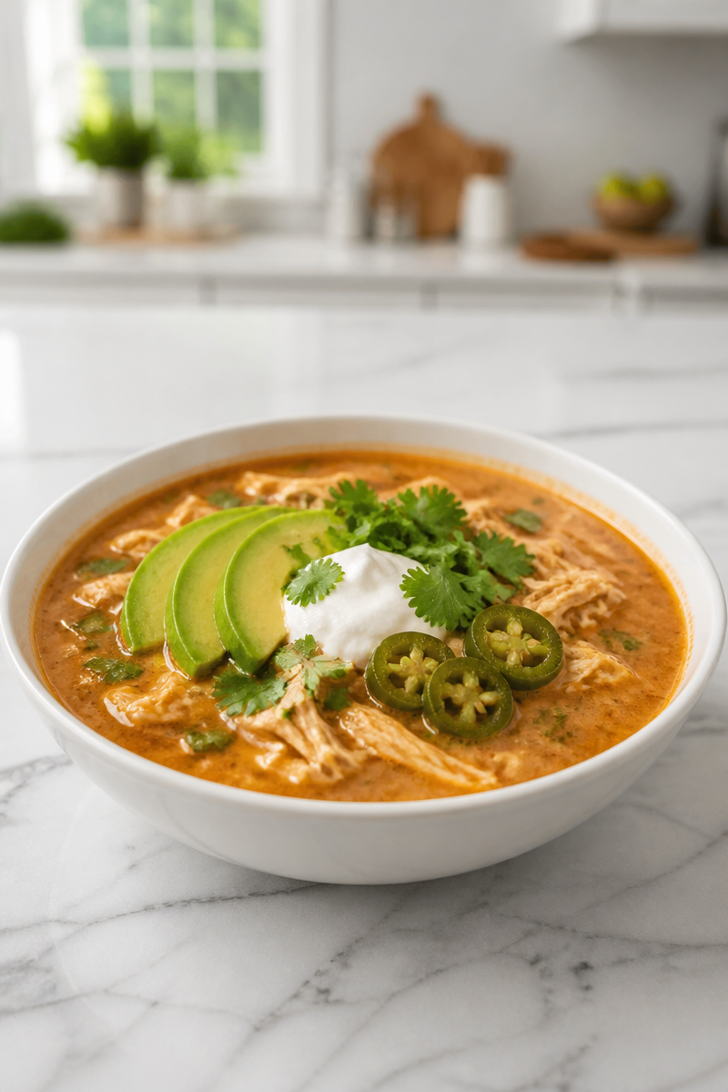 Keto Chicken Enchilada Soup Recipe