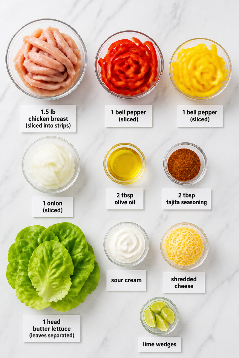 Keto Chicken Fajita Lettuce Wraps Keto Chicken Fajita Lettuce Wraps