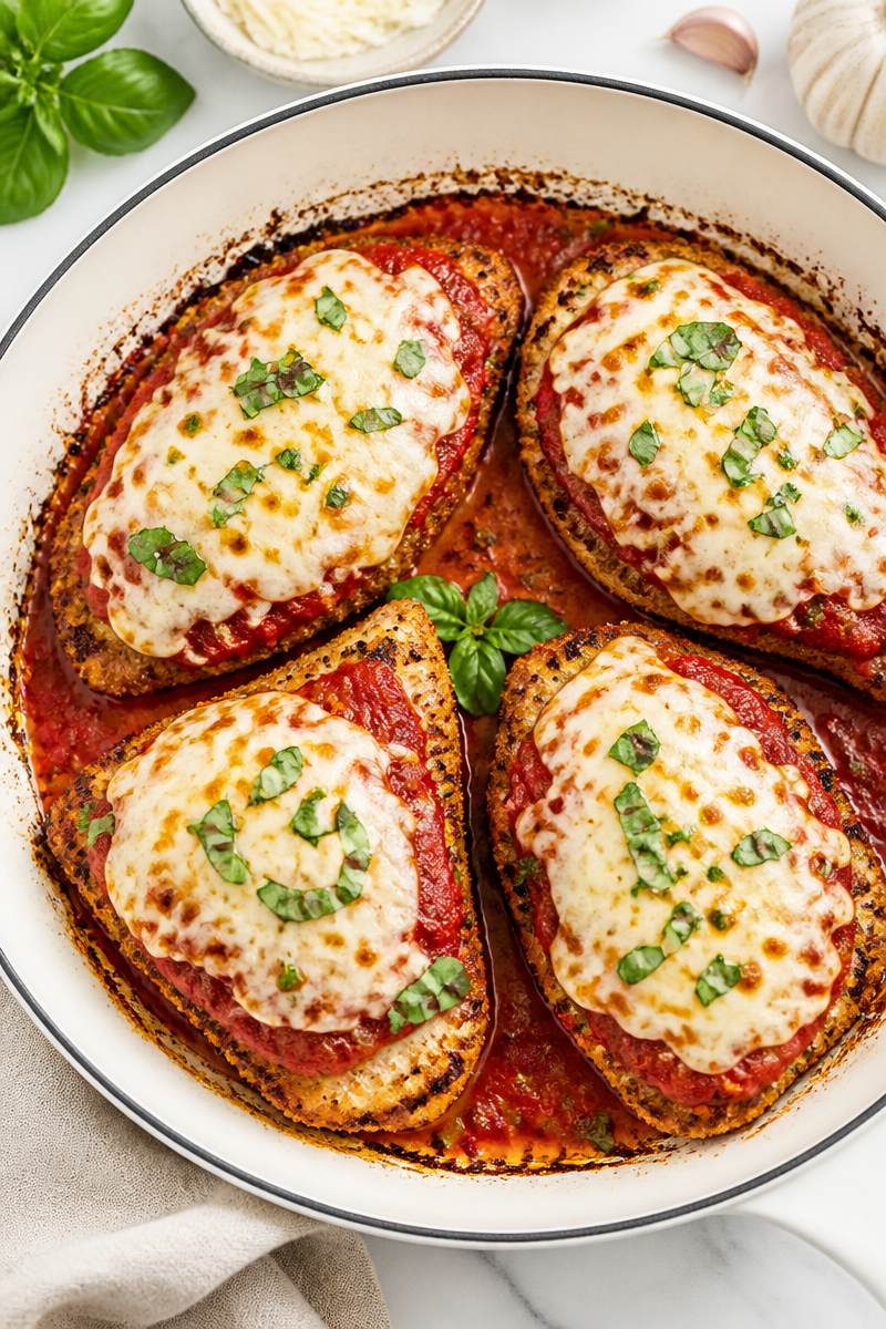 Keto Chicken Parmesan Almond Crust Keto Chicken Parmesan Almond Crust