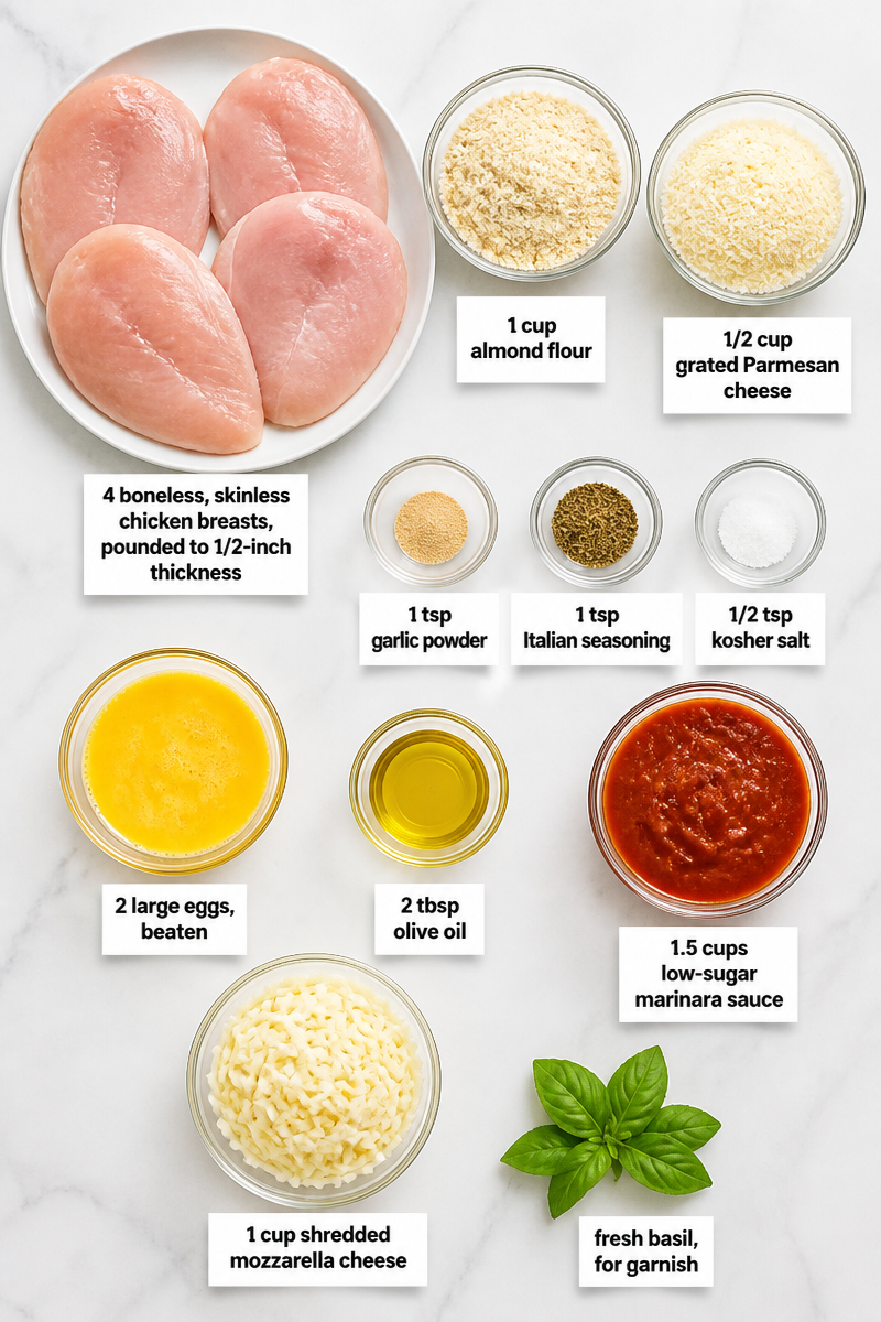 Keto Chicken Parmesan Almond Crust Keto Chicken Parmesan Almond Crust