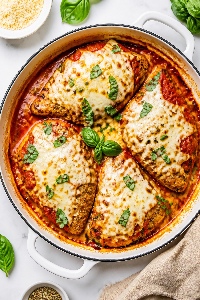 Keto Chicken Parmesan Skillet Recipe Keto Chicken Parmesan Skillet Recipe