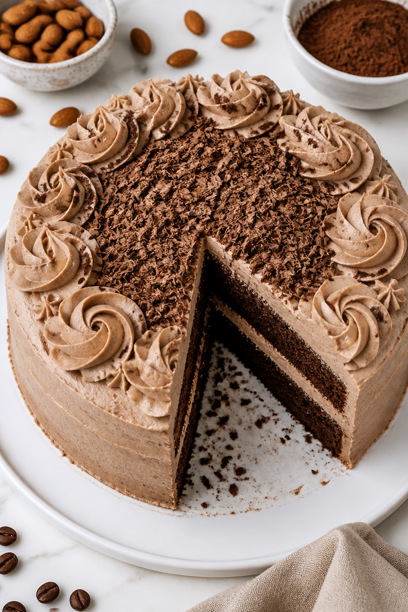 Keto Chocolate Kahlua Cake Coffee Buttercream