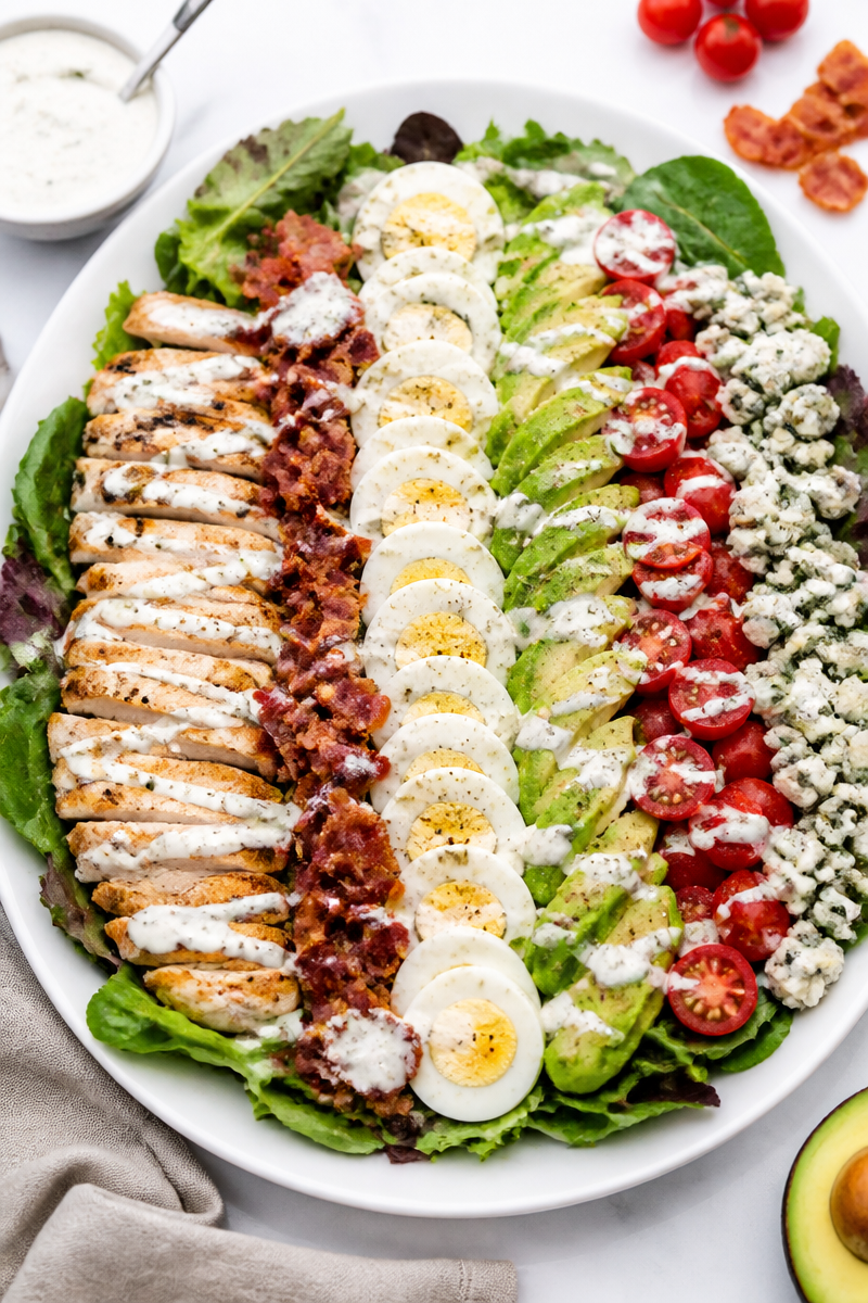 Keto Cobb Salad With Ranch Keto Cobb Salad With Ranch