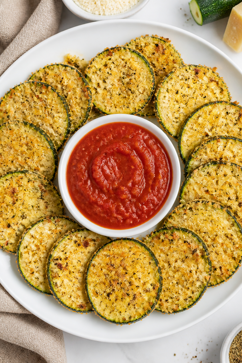 Keto Crispy Parmesan Zucchini Chips Keto Crispy Parmesan Zucchini Chips