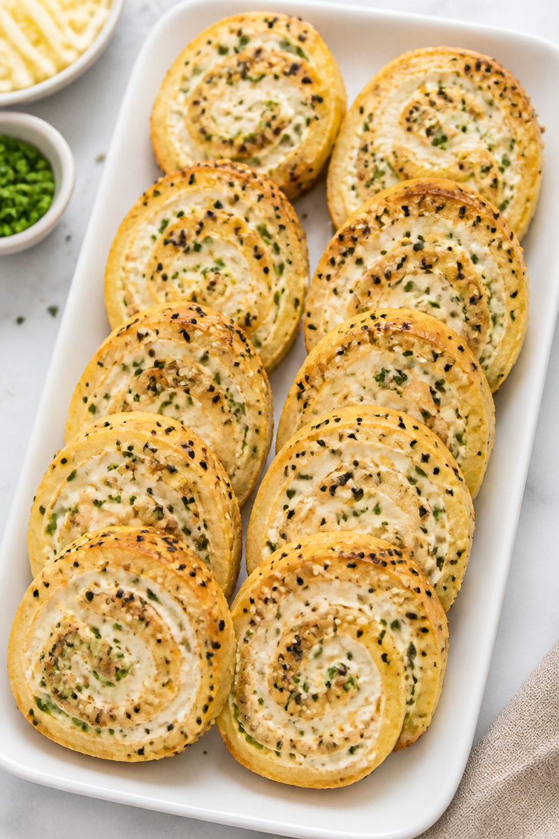 Keto Everything Bagel Cream Cheese Roll