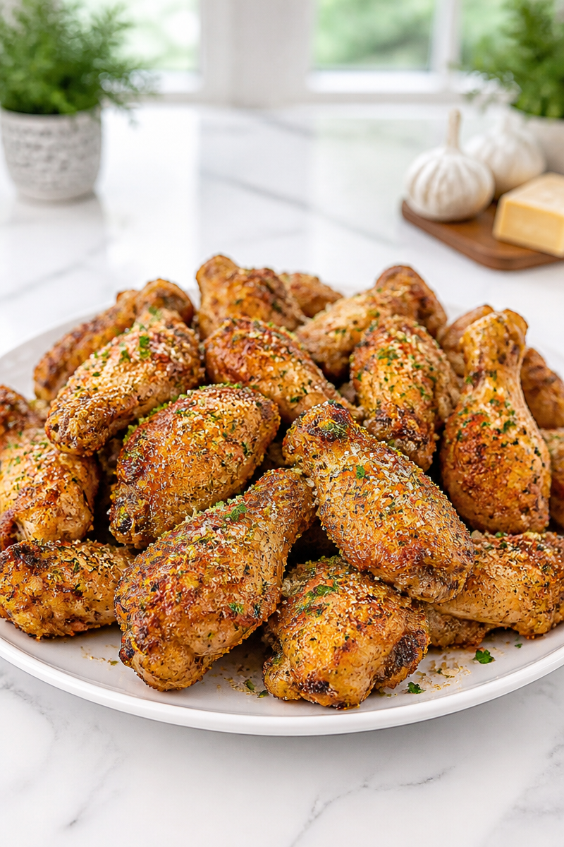 Keto Garlic Parmesan Chicken Wing Keto Garlic Parmesan Chicken Wing