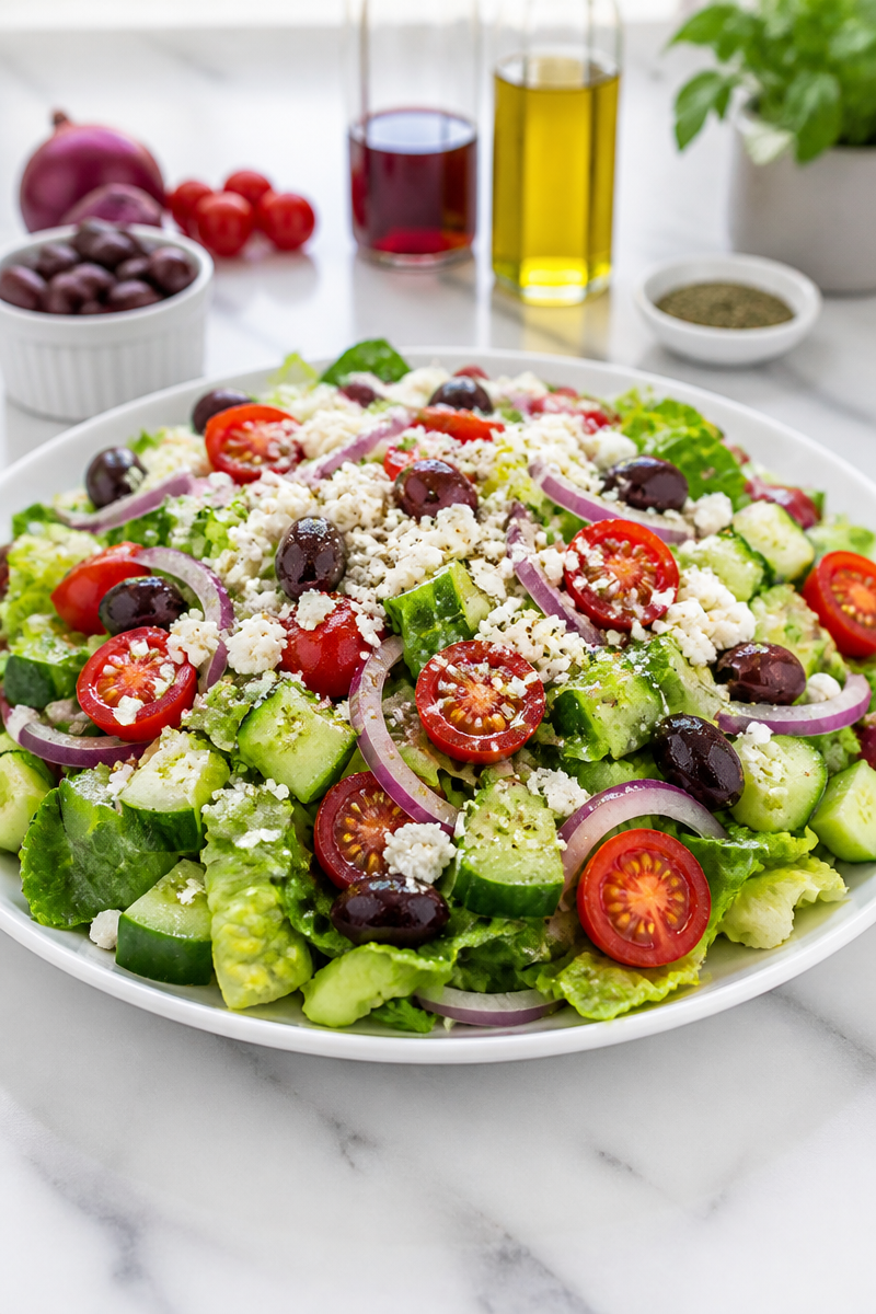 Keto Greek Salad With Feta Keto Greek Salad With Feta