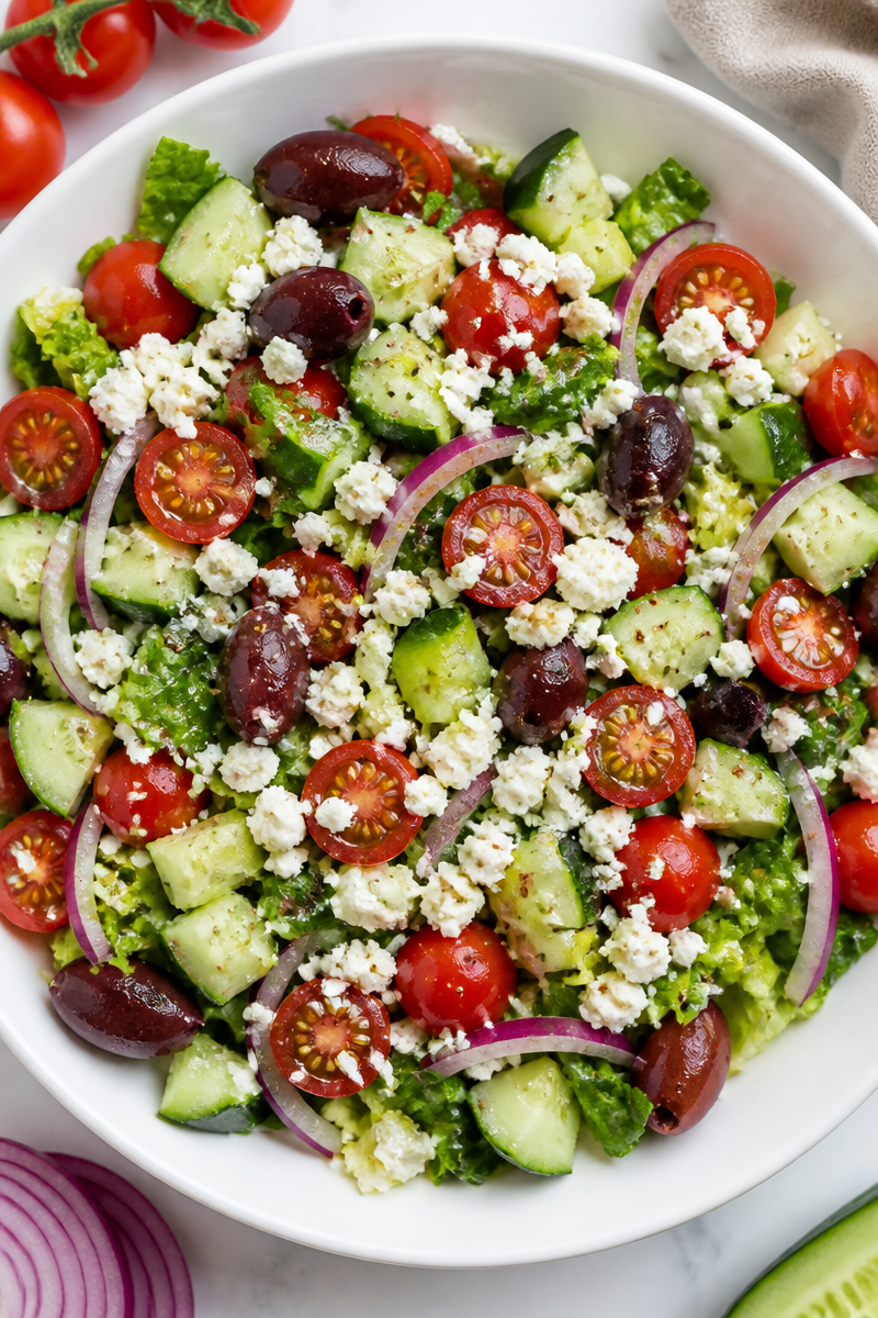 Keto Greek Salad With Feta Keto Greek Salad With Feta
