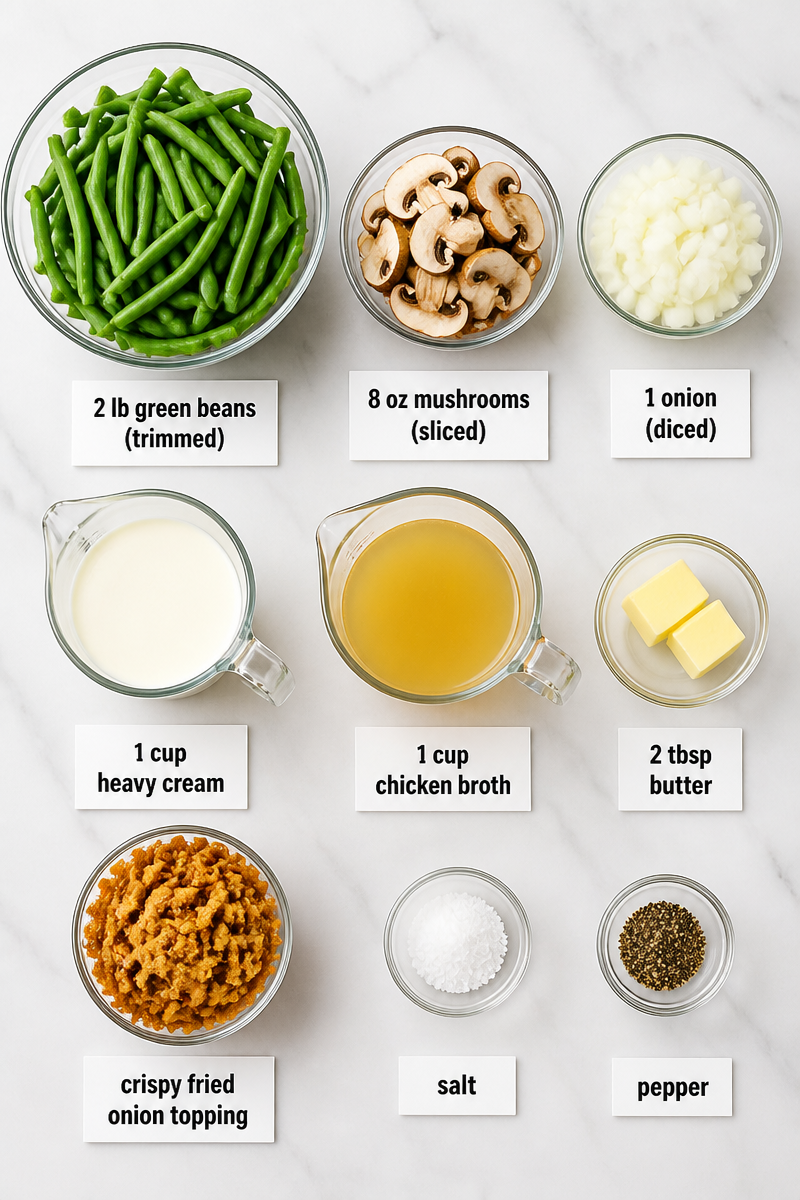 Keto Green Bean Casserole Mushroom Sauce