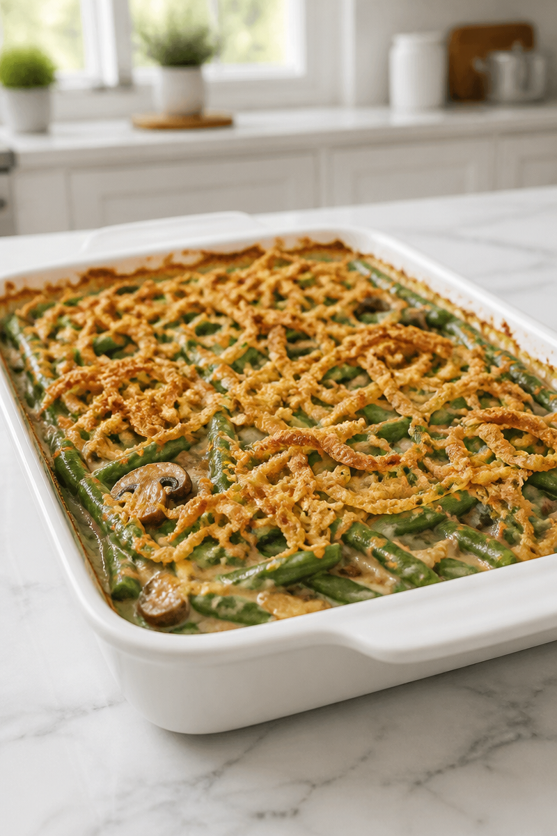 Keto Green Bean Casserole Mushroom Sauce