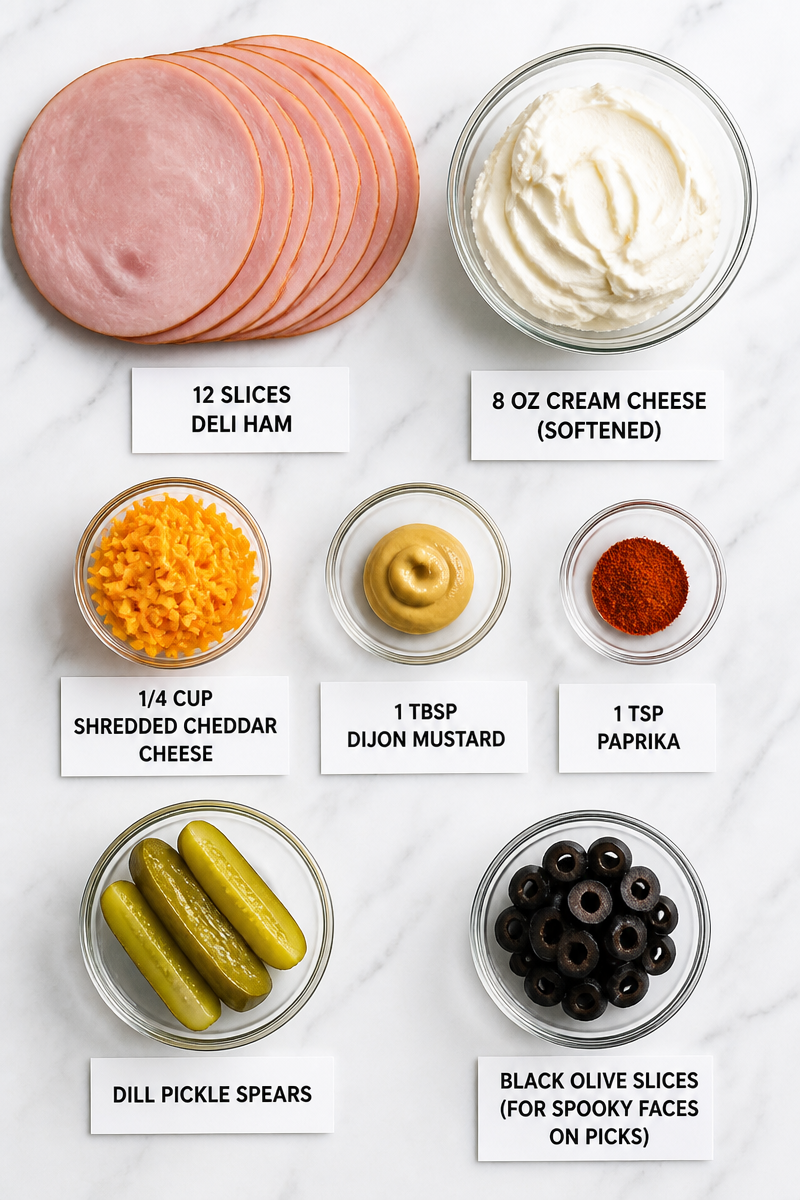 Keto Halloween Deviled Ham Roll-Ups Keto Halloween Deviled Ham Roll-Ups