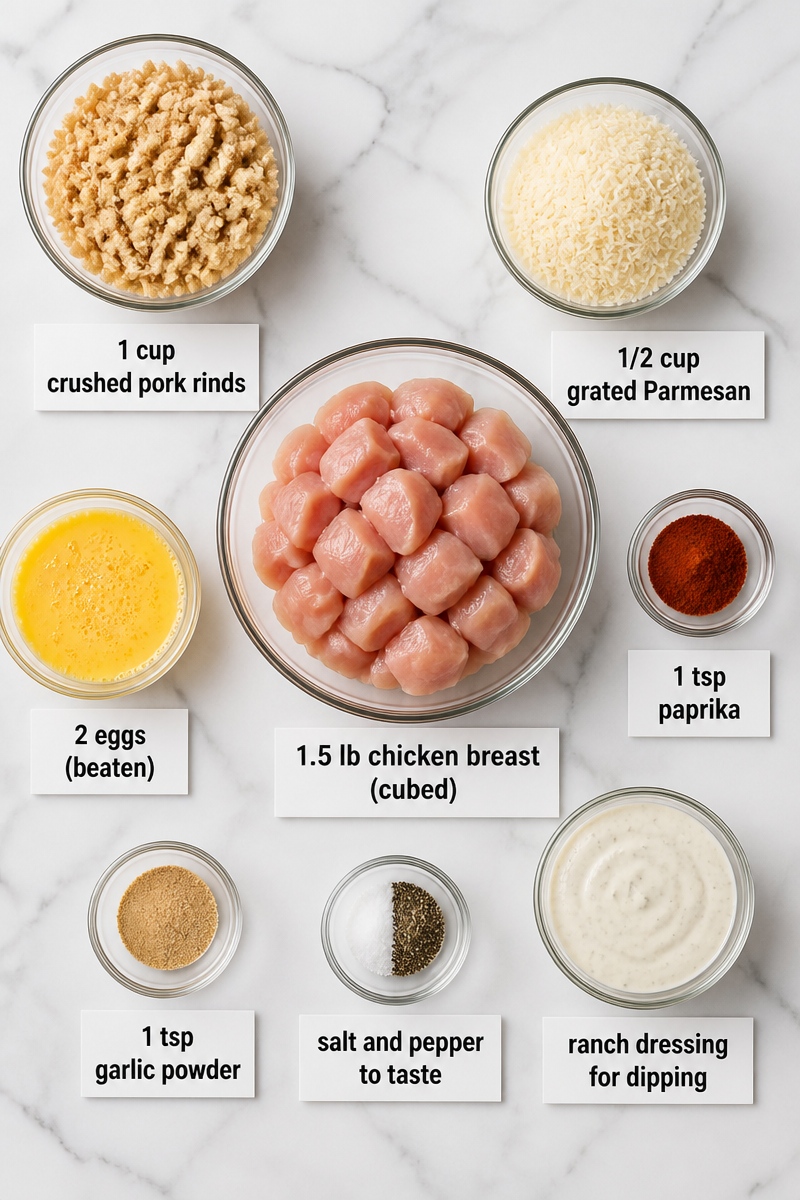 Keto Halloween Popcorn Chicken Bites
