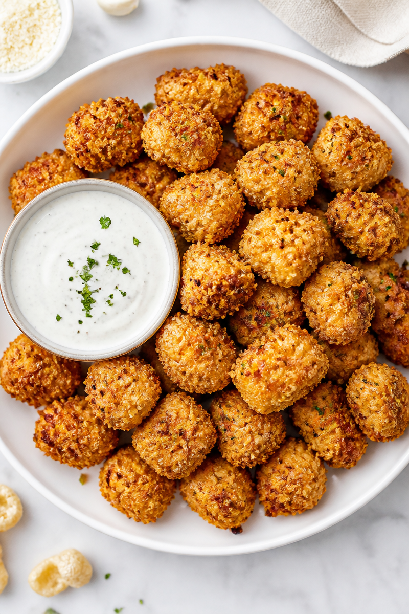 Keto Halloween Popcorn Chicken Bites