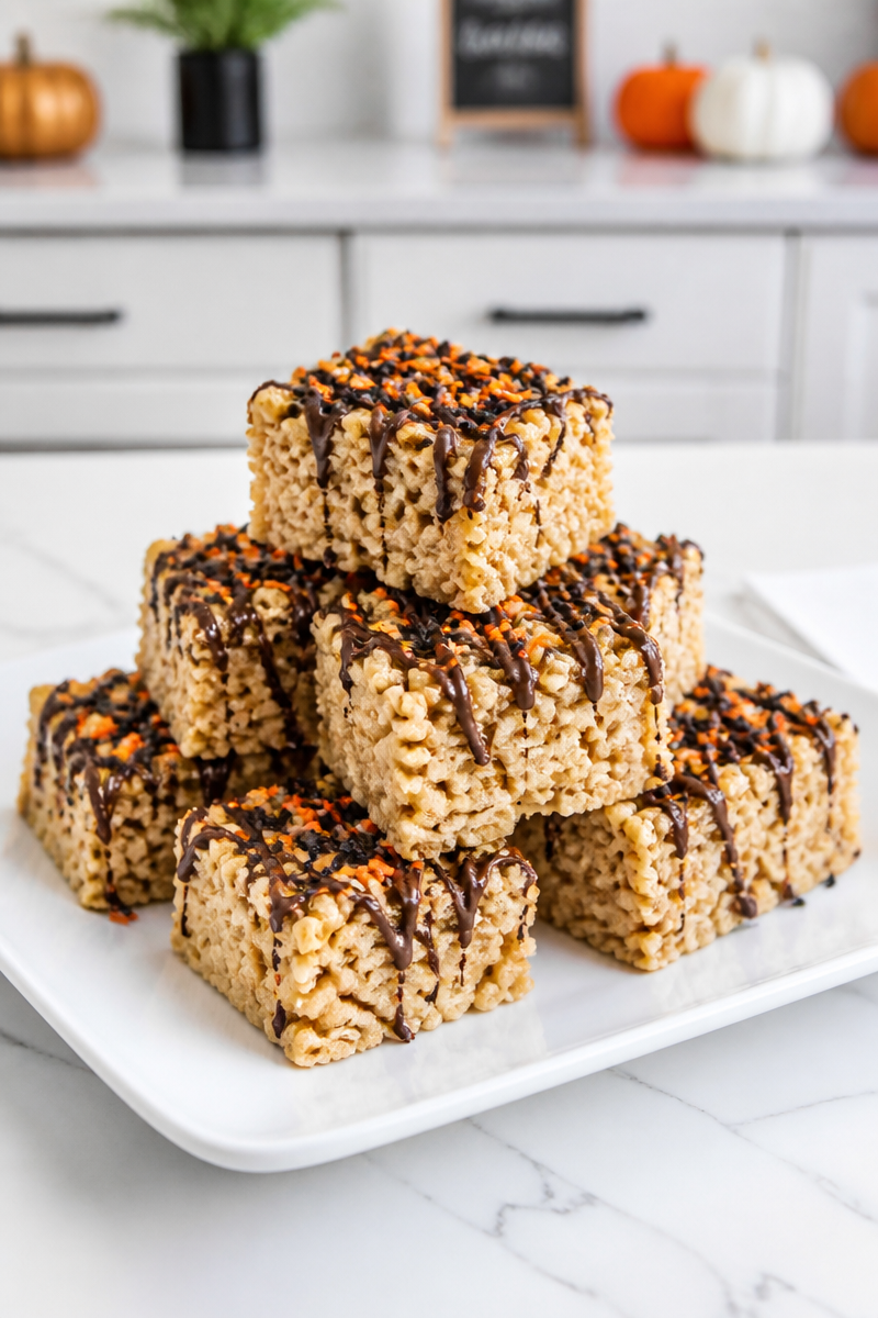 Keto Halloween Rice Krispie Treats