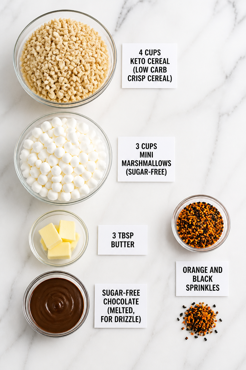 Keto Halloween Rice Krispie Treats