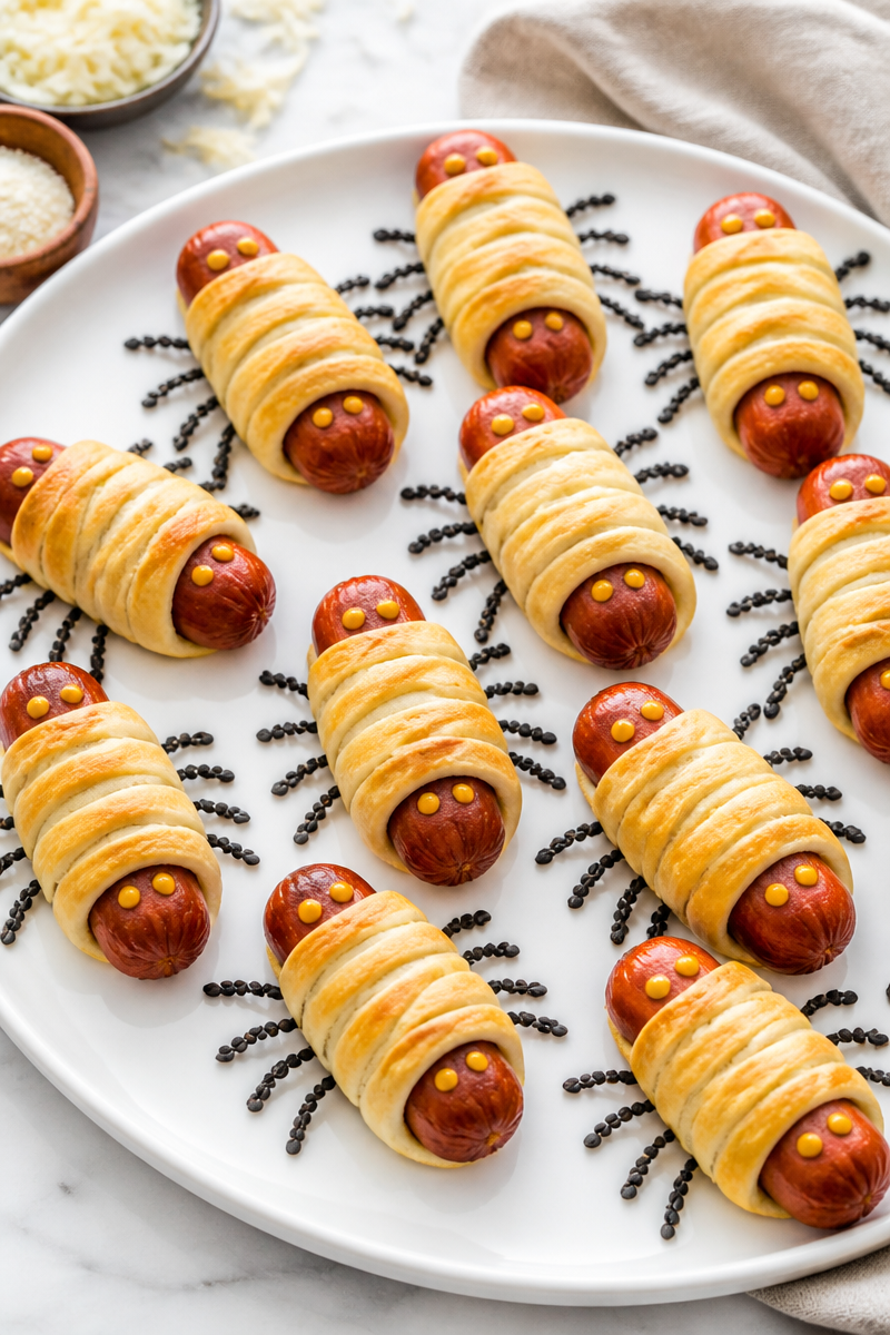 Keto Halloween Sausage Spider Bites Keto Halloween Sausage Spider Bites