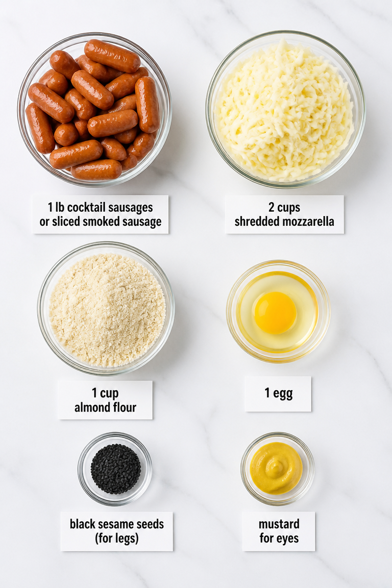 Keto Halloween Sausage Spider Bites Keto Halloween Sausage Spider Bites