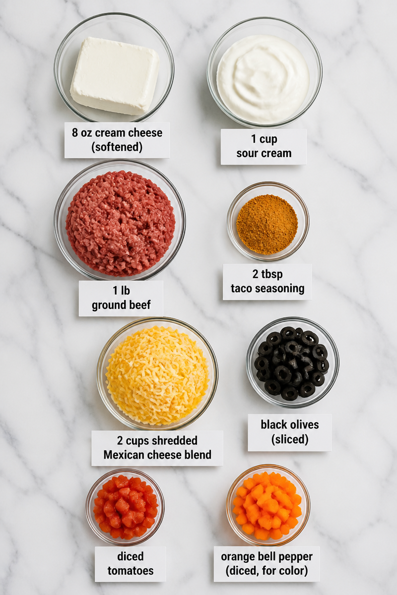 Keto Halloween Taco Dip Recipe Keto Halloween Taco Dip Recipe