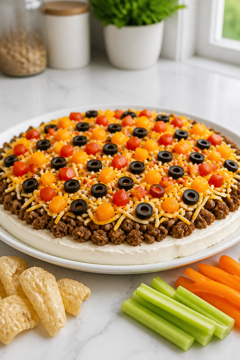 Keto Halloween Taco Dip Recipe Keto Halloween Taco Dip Recipe