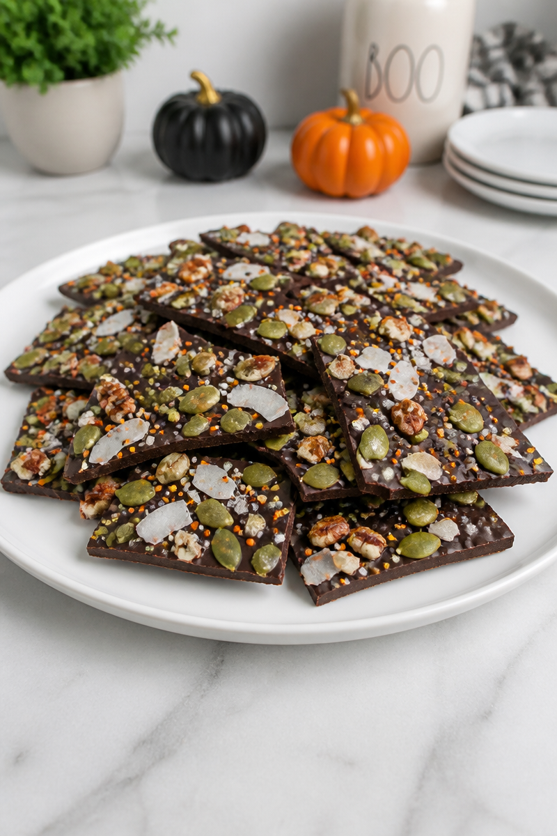 Keto Halloween Trail Mix Bark Keto Halloween Trail Mix Bark