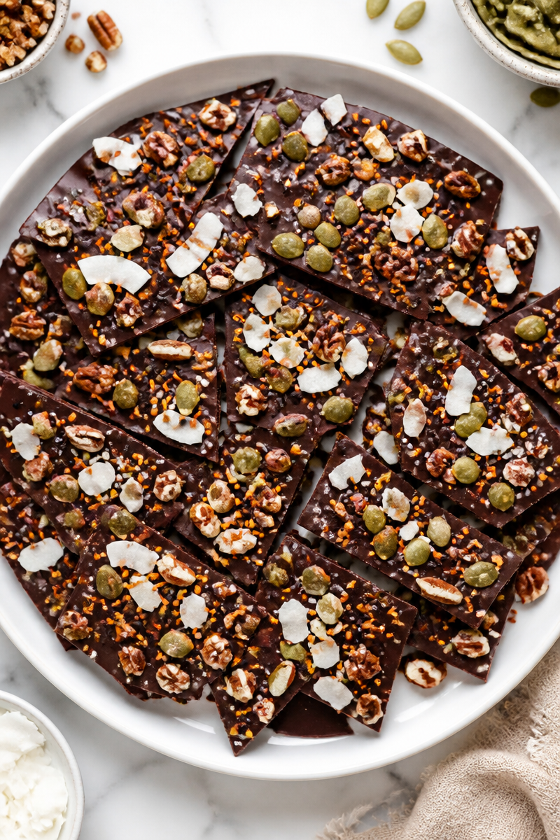 Keto Halloween Trail Mix Bark Keto Halloween Trail Mix Bark