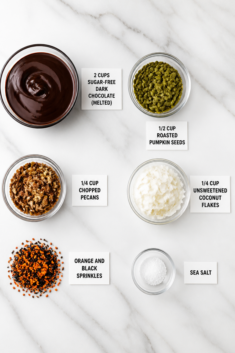 Keto Halloween Trail Mix Bark Keto Halloween Trail Mix Bark