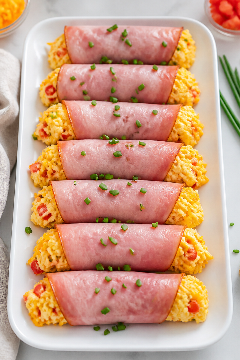 Keto Ham Cheese Breakfast Roll-Ups Keto Ham Cheese Breakfast Roll-Ups