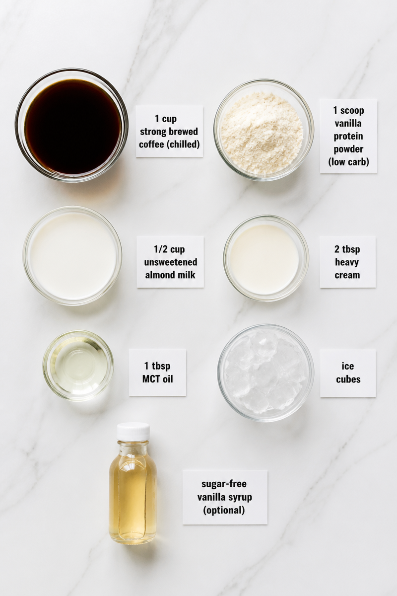 Keto Iced Coffee Protein Drink