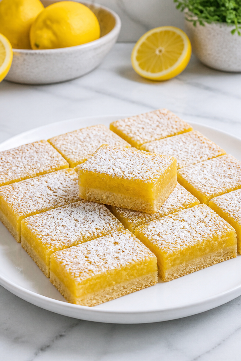 Keto Lemon Bar Almond Crust