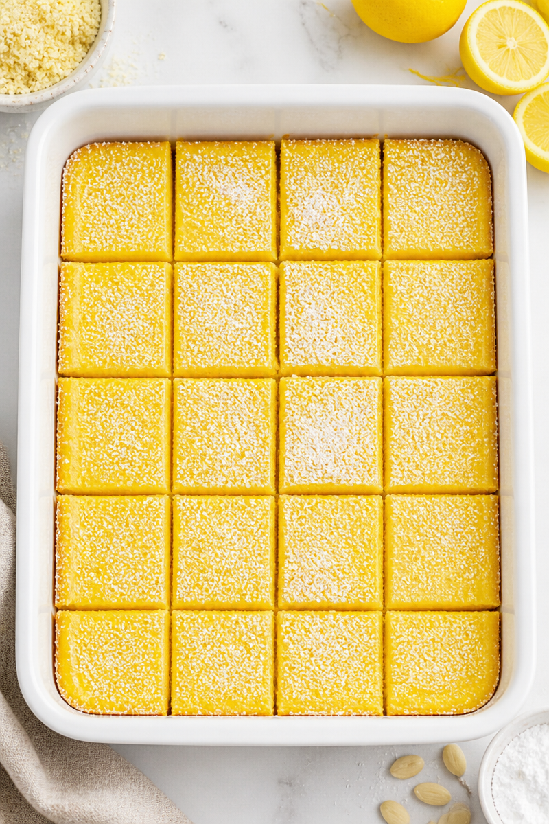 Keto Lemon Bar Almond Crust