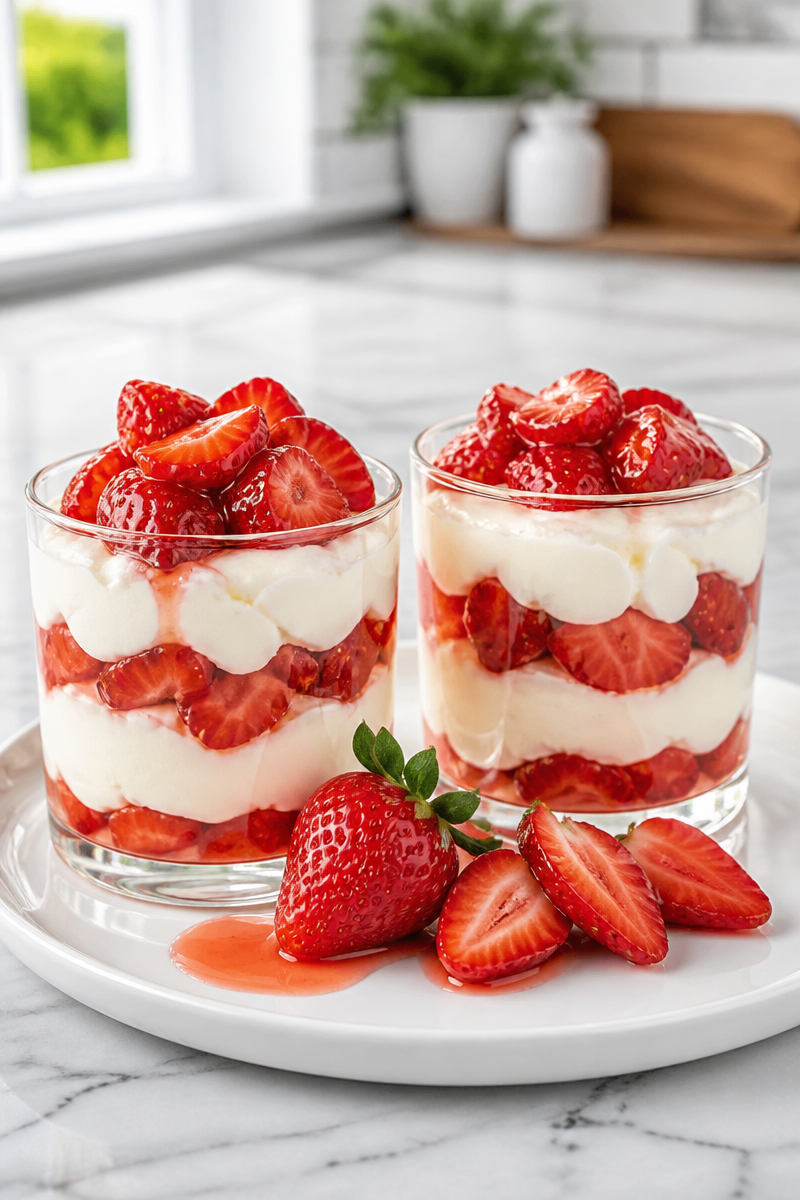Keto Mascarpone Mousse Roasted Strawberry Keto Mascarpone Mousse Roasted Strawberry
