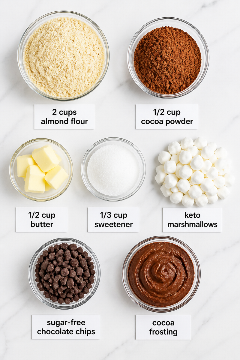 Keto Mississippi Mud Bar Marshmallow Fudge