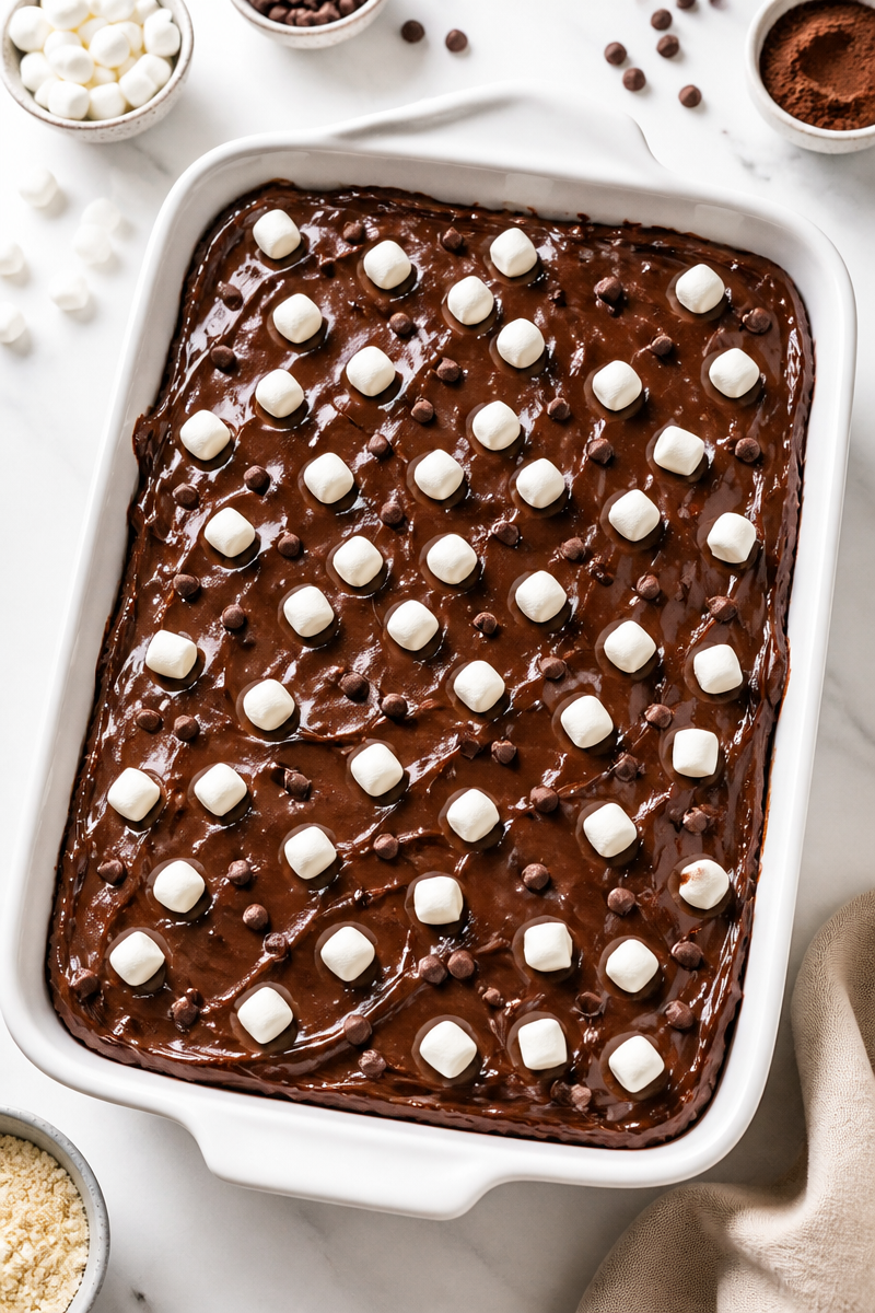 Keto Mississippi Mud Bar Marshmallow Fudge