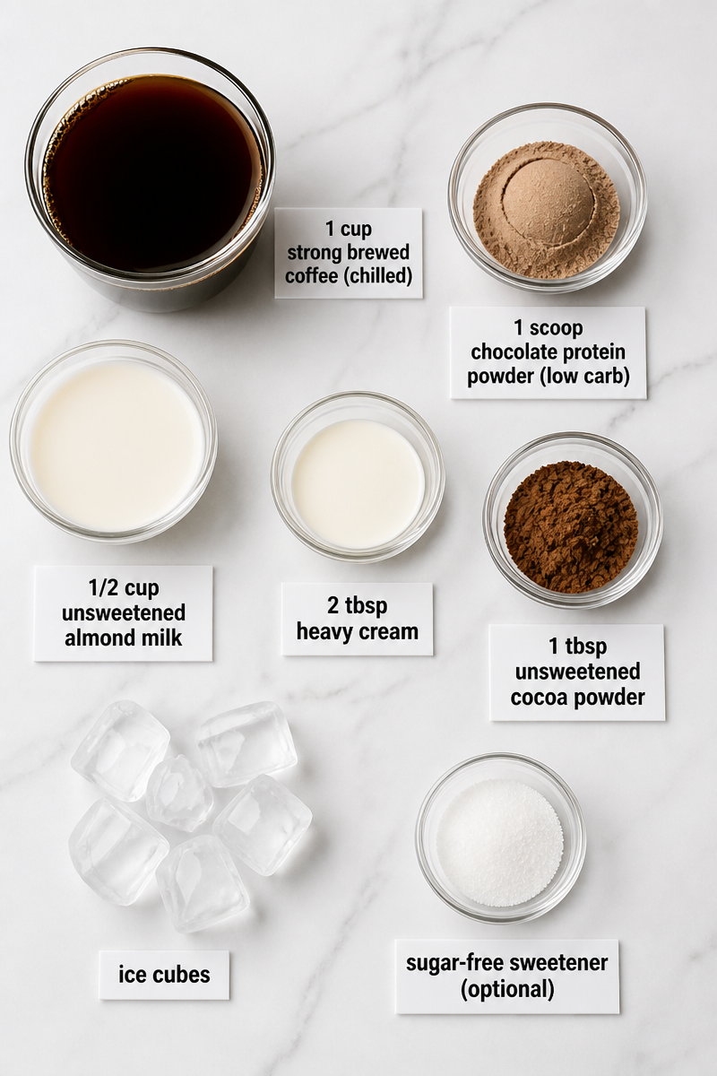 Keto Mocha Protein Coffee Smoothie Keto Mocha Protein Coffee Smoothie