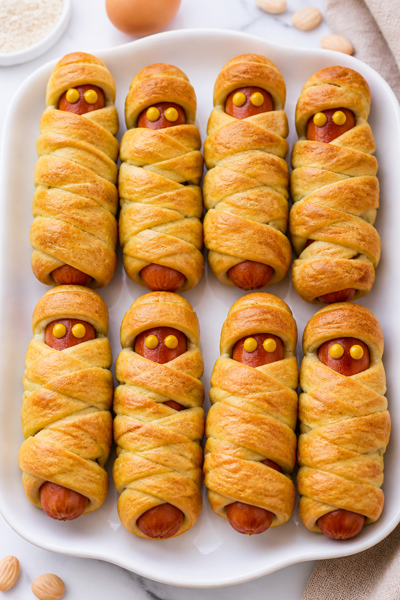 Keto Mummy Dogs Halloween Snack Keto Mummy Dogs Halloween Snack