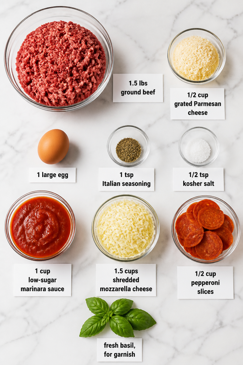 Keto Pepperoni Pizza Meatza Bake Keto Pepperoni Pizza Meatza Bake