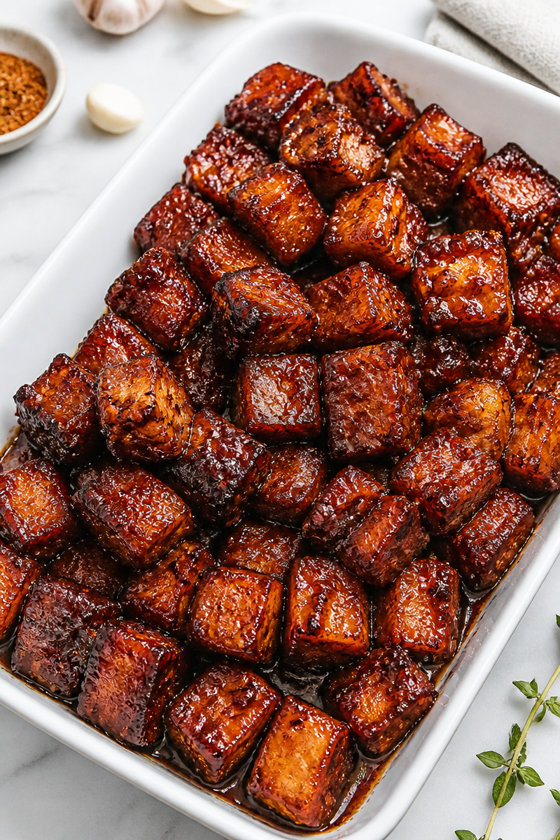 Keto Pork Belly Burnt End