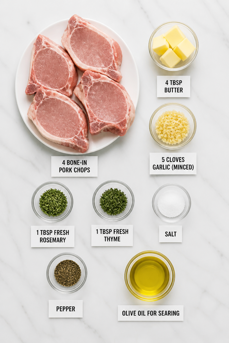 Keto Pork Chops Garlic Butter