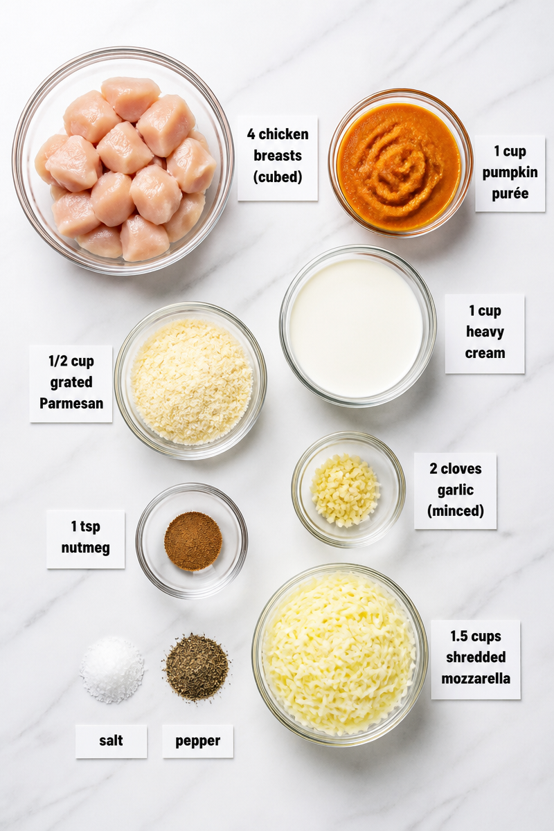 Keto Pumpkin Alfredo Chicken Bake Keto Pumpkin Alfredo Chicken Bake
